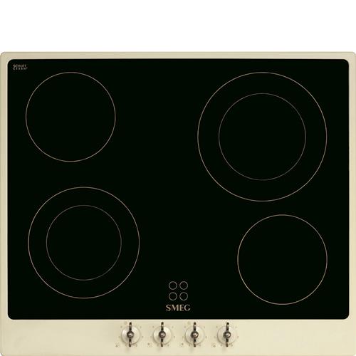 Smeg P864PO Plaque de cuisson | Intégré | crème, À encastrer, 60 cm