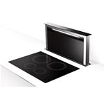 Faber FABULA EV8+ BKA90 - 340.0492.566 Hood DOWNDRAFT | Class A | 90 cm downdraft hood, black glass and stainless steel finish, touch controls, LED lighting, airflow 700 m³/h