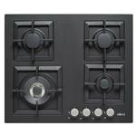 Elleci PGSP60140WS Gas hob built-in 4-burner gas stove, enameled grates, front controls