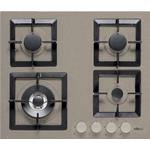 Elleci PGSP60143WS Gas hob built-in 4-burner gas stove, enameled grates, front controls