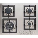 Elleci PIAP601INWS Gas hob built-in 4 burners, stainless steel finish, Easy to clean | Energy Class N/A
