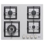 Elleci PMSP60179WS Gas hob built-in 4-burner gas stove, enameled grates, front controls