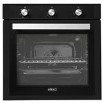 Elleci FGSP60240NS Four encastré finition noire, 6 feux, grilles en fonte