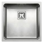 Elleci Inox W-Square 40X40 1V Sat  - 6ALIW400SACMU Sink On-counter | Single bowl, Stainless steel, Versatile installation