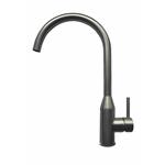 Elleci Mix Adige Inox - 6AMIKADIIN Grifo monocomando Fregadero | Acabado Titanium, Caño orientable, Cartucho cerámico