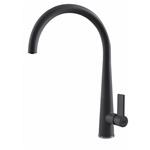 Elleci Mix Athena Nero 40 - 6AMGKATH40 Grifo monocomando Fregadero | Acabado acero, Caño giratorio, Cartucho cerámico