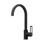 Elleci Mix Bridge Nero 40 - 6AMGKBRI40 Grifo monocomando Fregadero | Acabado acero, Caño giratorio, Cartucho cerámico