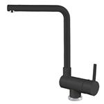 Elleci Mix Danubio Nero 40 - 6AMGKDAN40 Grifo monocomando Fregadero | Acabado acero, Caño giratorio, Cartucho cerámico