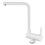 Elleci Mix Danubio Bianco 68 - 6AMGKDAN68 Grifo monocomando Fregadero | Acabado acero, Caño giratorio, Cartucho cerámico