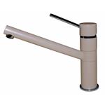 Elleci Mix Sava Tortora 43 - 6AMGKSAV43 Grifo monocomando Fregadero | Acabado acero, Caño giratorio, Cartucho cerámico