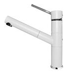 Elleci Mix Reno Bianco 68 - 6AMGKREN68 Grifo monocomando Fregadero | Acabado acero, Caño giratorio, Cartucho cerámico
