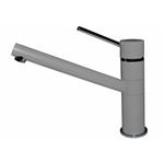 Elleci Mix Sava Grigio Cemento 48 - 6AMGKSAV48 Grifo monocomando Fregadero | Acabado acero, Caño giratorio, Cartucho cerámico