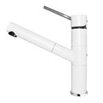 Elleci Mix Reno White 96 - 6AMKKREN96 Grifo monocomando Fregadero | Acabado cromo, Caño giratorio, Cartucho cerámico