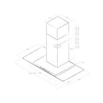 elica FLAT PLUS IX/A/90 - PRF0097368 Campana extractora Pared