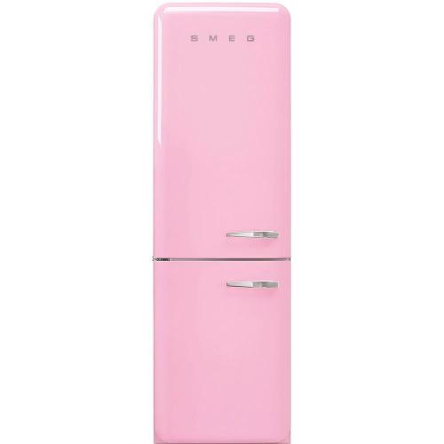 Smeg FAB32LPK5 Kühl-gefrierkombination | Freistehend | Energieklasse D | Gesamtfassungsvermögen 331 L, No Frost, Inverter-Kompressor, Betriebsdauer 40 Stunden ohne Stromversorgung, Geräuschpegel 37 dB(A)