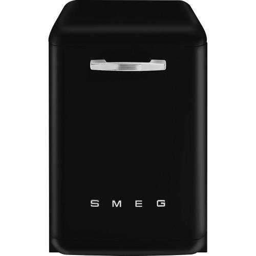 Smeg LVFABBL2 Geschirrspüler | Freistehend | Energieklasse D | Freie Installation, Maximale Größe (60 cm), Schwarz