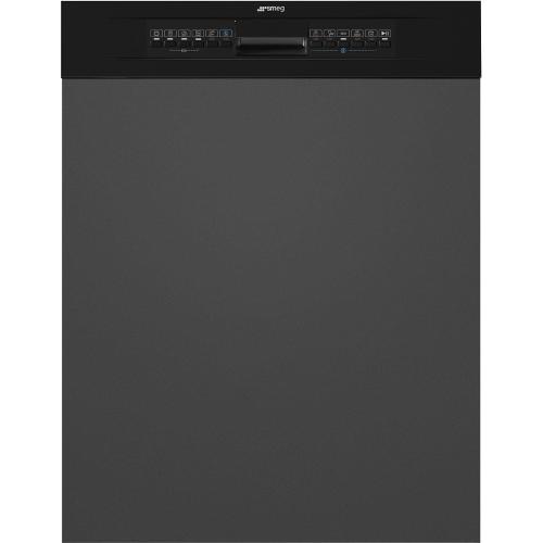 Smeg PL65337NIN Geschirrspüler | Teilweise versenkbar | Energieklasse D | Teilweise versenkbar, Maximale Größe (60 cm), Grau