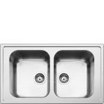Smeg LLR862-2 Sink Built-in | Stainless steel, single basin, under-top installation