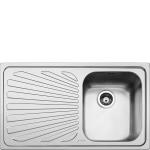 Smeg SP861S Sink Built-in | Single basin, Drainer, Stainless steel