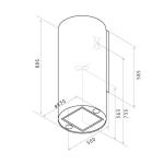 Cooker Hood elica TUBE PRO IX/A/43