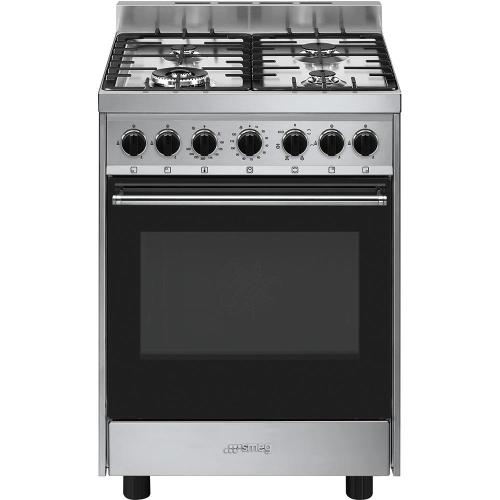 Smeg B601GMXI9 Cuisinière | Haut | Classe énergétique A | Cuisine, acier inoxydable, Bouton