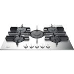 Hotpoint FTGHL 751 D/IX/HA Gaskochfeld einbau 5 Gaskochfelder, elektronische Zündung, emaillierte Roste