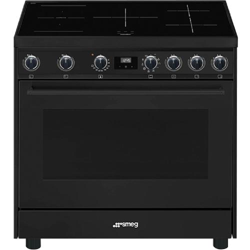 Smeg C91IEA9 Herd | Küche | Energieklasse A | Küche, Schwarz, Drehknopf