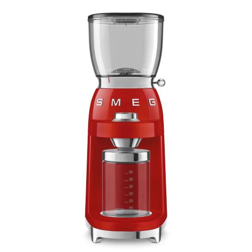 Smeg CGF01RDEU Molino de café | Molinillo  | Molino de café eléctrico, 350 g, Molino cónico
