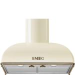 Smeg KS59POE2 Campana extractora Encastrado | Clase energética A | 90 cm, diseño crema, controles electrónicos