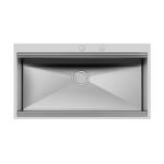 Foster Vasca Milano 968X400 Ft C/Banc.Rub - 1017050 Sink Built-in | Stainless steel, flat edge, tap pre-cut