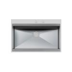 Foster Vasca Milano 790X400 Q4 C/Ban.Rub - 1025050 Sink  1 vasca: 968 x 400, Piletta automatica Space Milano 3½, Possibilità di fori aggiuntivi | Built-in