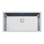 Foster Vasca S4001 R12 80 Inox S/Top - 3358850 Sink  1 vasca: 710 x 400, Piletta Space 3½, Acciaio inox | Overlapping