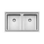 Foster Evo/Kf 86X50 2V B8 - 3274050 Sink  1 vasca: 450 x 400, Piletta 3½, Possibilità di fori aggiuntivi | Built-in
