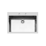 Foster Vasca Ke 71X40 Tpr Ft Br Inox - 2266050 Sink  1 vasca: 710 x 400, Piletta automatica 3½, Possibilità di fori aggiuntivi | Built-in