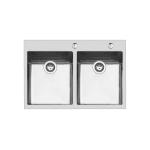 Foster Ke 2V.34X40 Tpr Ft Inox - 2269050 Sink  1 vasca: 500 x 400, Piletta automatica 3½, Possibilità di fori aggiuntivi | Built-in