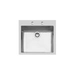Foster Vasca Ke 50X40 Tpr Ft Br/Inox - 2265050 Sink  1 vasca: 500 x 400, Piletta automatica 3½, Possibilità di fori aggiuntivi | Built-in