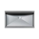 Foster Vasca Milano 790X400 S/Top - 1014850 Sink  1 vasca: 968 x 400, Piletta SPACE 3 ½, Sistema a 3 invasi | Overlapping