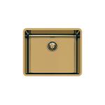 Foster Vasca Ke 50 Vintage Gold S/T - 2155889 Sink  1 vasca: 500 x 400, Piletta 3½, Acciaio inox AISI 304 | Under-top