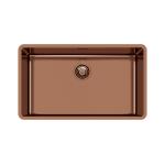 Foster Vasca Ke 71X40 S/Top Copper Bronze - 2157858 Sink  1 vasca: 500 x 400, Piletta 3½, Acciaio inox rame satinato | Built-in sink