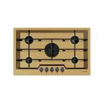 Foster 5F Ke Ft Gold - 7601932 Placa de gas Encastrado | Acero inoxidable AISI 304 Oro, Dimensiones 803x513, Parrillas de hierro fundido, coprispartifiamma smaltati