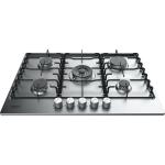 Hotpoint PPH 75P D/IX Gas hob Built-in | Class - | 5 gas burners, Electronic ignition, Cast iron grates