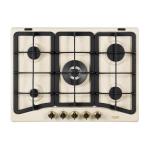 De'Longhi AVF57PRO Hob Built-in | Class 70 | avena, 5 fuochi (1 TC), griglie ghisa