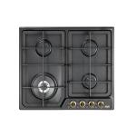 De'Longhi ANF46PRO Hob Built-in | Class 60 | antracite, 4 fuochi (1 TC), griglie ghisa
