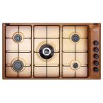 De'Longhi FLT59DD Hob Built-in | Class 90 | terre de france, 5 gas (1 TC), griglie smaltate lucide