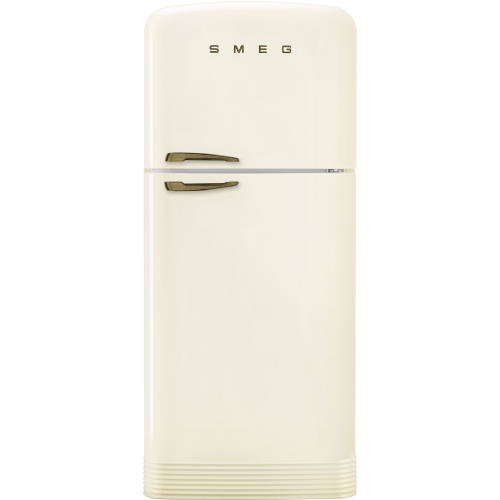 Smeg FAB50RCRB5 Kühl-gefrierkombination | Freistehend | Energieklasse D | 2-türiger Kühlschrank, No Frost, cremefarbene Oberfläche