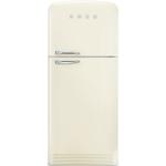 Smeg FAB50RCR5 Kühl-gefrierkombination | Freistehend | Energieklasse D | 2-türiger Kühlschrank, No Frost, cremefarbene Oberfläche