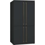 Smeg FQ60CAO5 Kühl-gefrierkombination | Freistehend | Energieklasse F | Freie Installation, Flügeltür, Anthrazit
