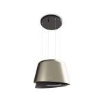 Faber BELLE GOLD/WARM DG MATT KL - 345.0541.066 Campana extractora Suspendida | Clase energética A | Campana de isla con diseño asimétrico, sistema Up & Down, acabado en dorado/gris oscuro mate, 70 cm de ancho