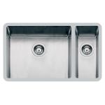 Foster Ke 2V 18+50Sx Tpr S/Top - 2204852 Sink Overlapping | Stainless steel AISI 304 brushed, Drain 3½, Stainless steel, Brushed finish