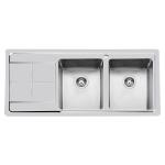 Foster Ke 2Vdx+Sc S/Ft Tpr Inox - 2222051 Sink  1 vasca: 500 x 400, Piletta 3½, Possibilità di fori aggiuntivi | Built-in